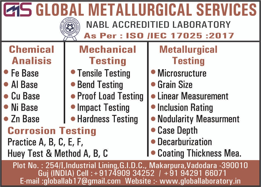 Image for GLOBAL METALLURGICAL SERVICES